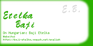 etelka baji business card